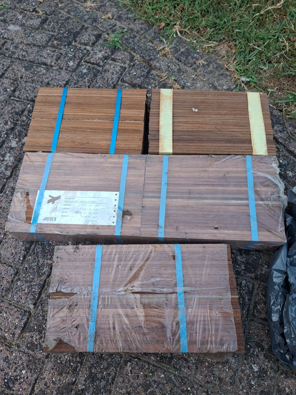 Merbau Rustiek Houten Planken - Diverse Lengtes, Doe-het-zelf en Verbouw, Hout en Planken, Ophalen, Gebruikt, Minder dan 25 mm