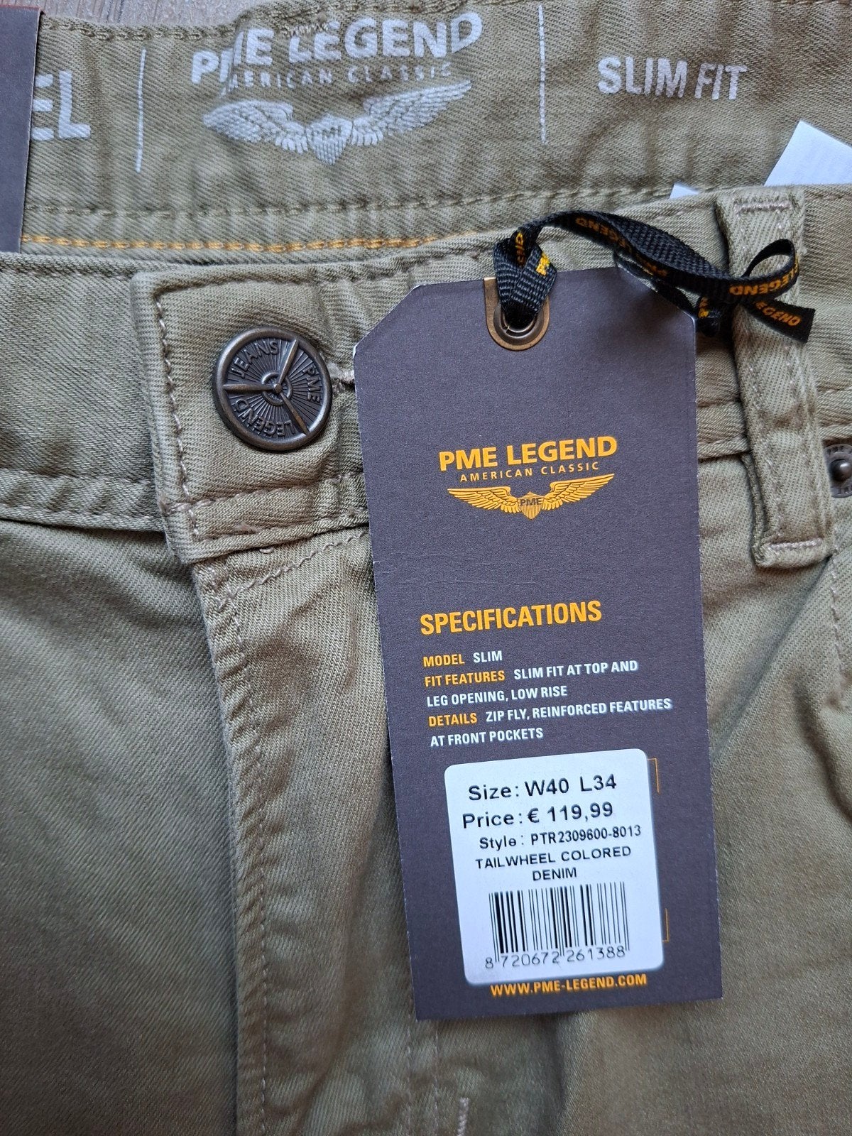 PME LEGEND Tailwheel slimfit jeans W40 L34 3 voor €149,95, Overige kleuren, Nieuw, Ophalen of Verzenden, W40 - W42 (confectie 56/58)