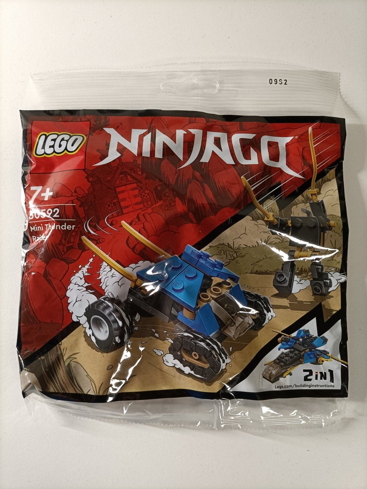 LEGO Ninjago 30592 Mini Thunder Raider 2-in-1 Polybag, Ophalen of Verzenden, Nieuw, Overige merken