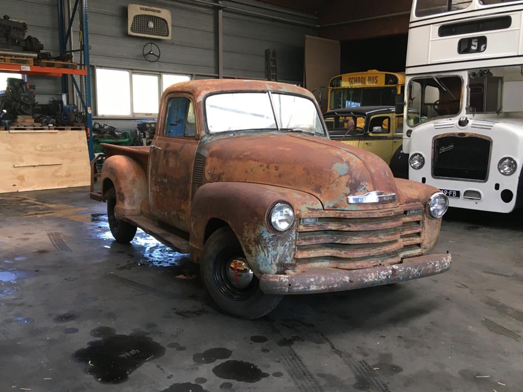 Chevrolet 3100 1953 pick up patina hot rod rad rod project, Auto's, Oldtimers, Achterwielaandrijving, Chevrolet, Handgeschakeld