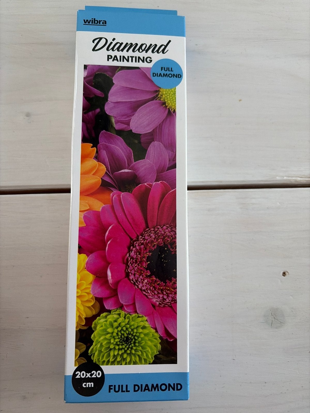 Diamond Painting Bloemen 20x20 cm - Full Diamond, Ophalen, Diamond painting, Nieuw, Meerkleurig