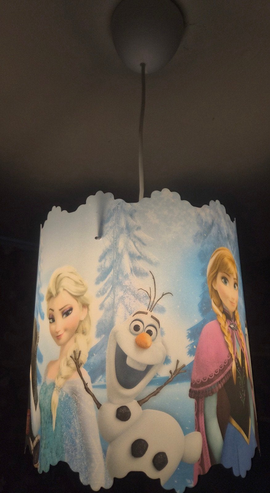 Frozen hanglamp, Ophalen