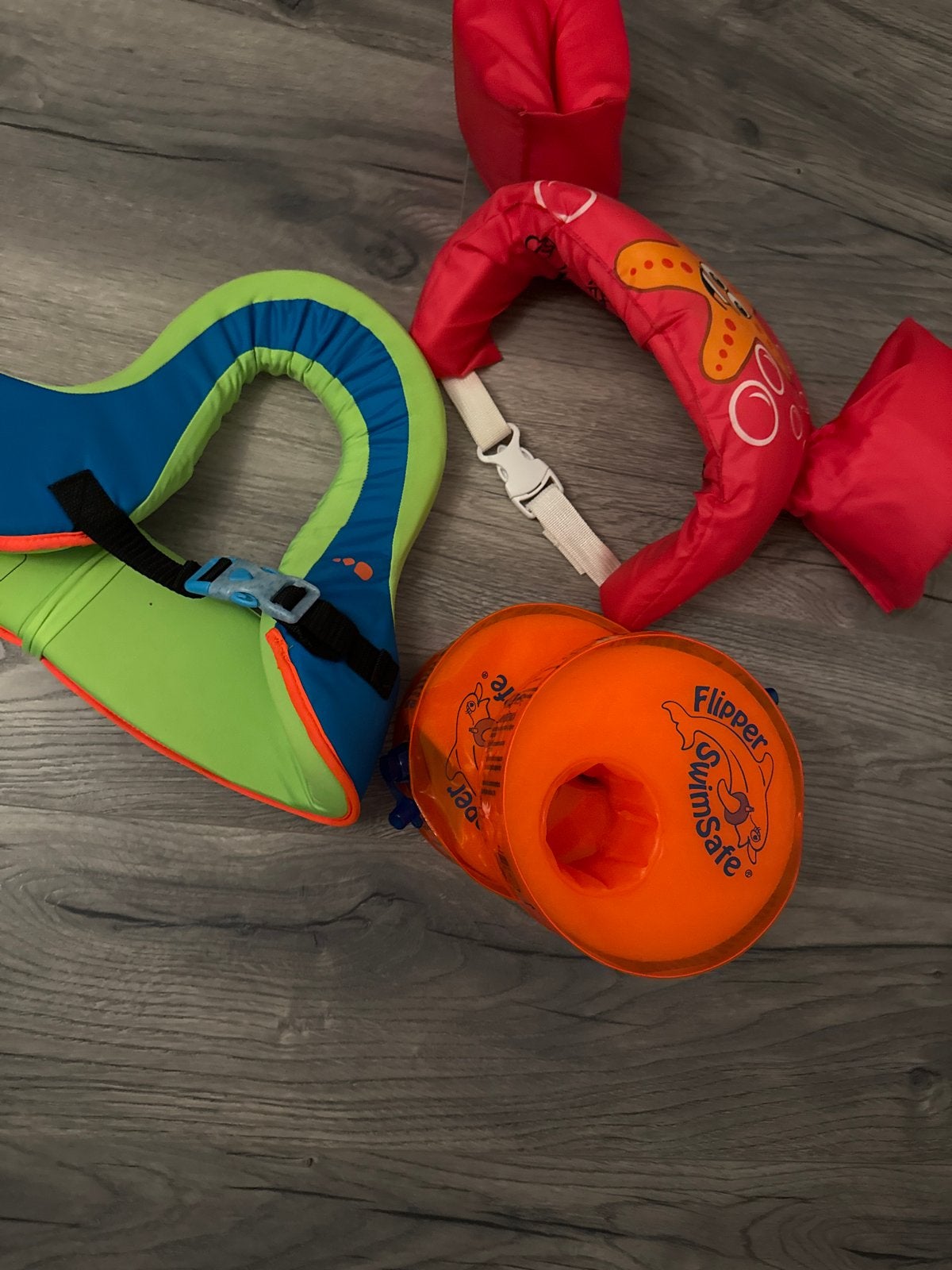 Zwemvest, zwembandjes en zwemtrainer - Diverse merken, Verzenden, Gebruikt, Zwembandjes