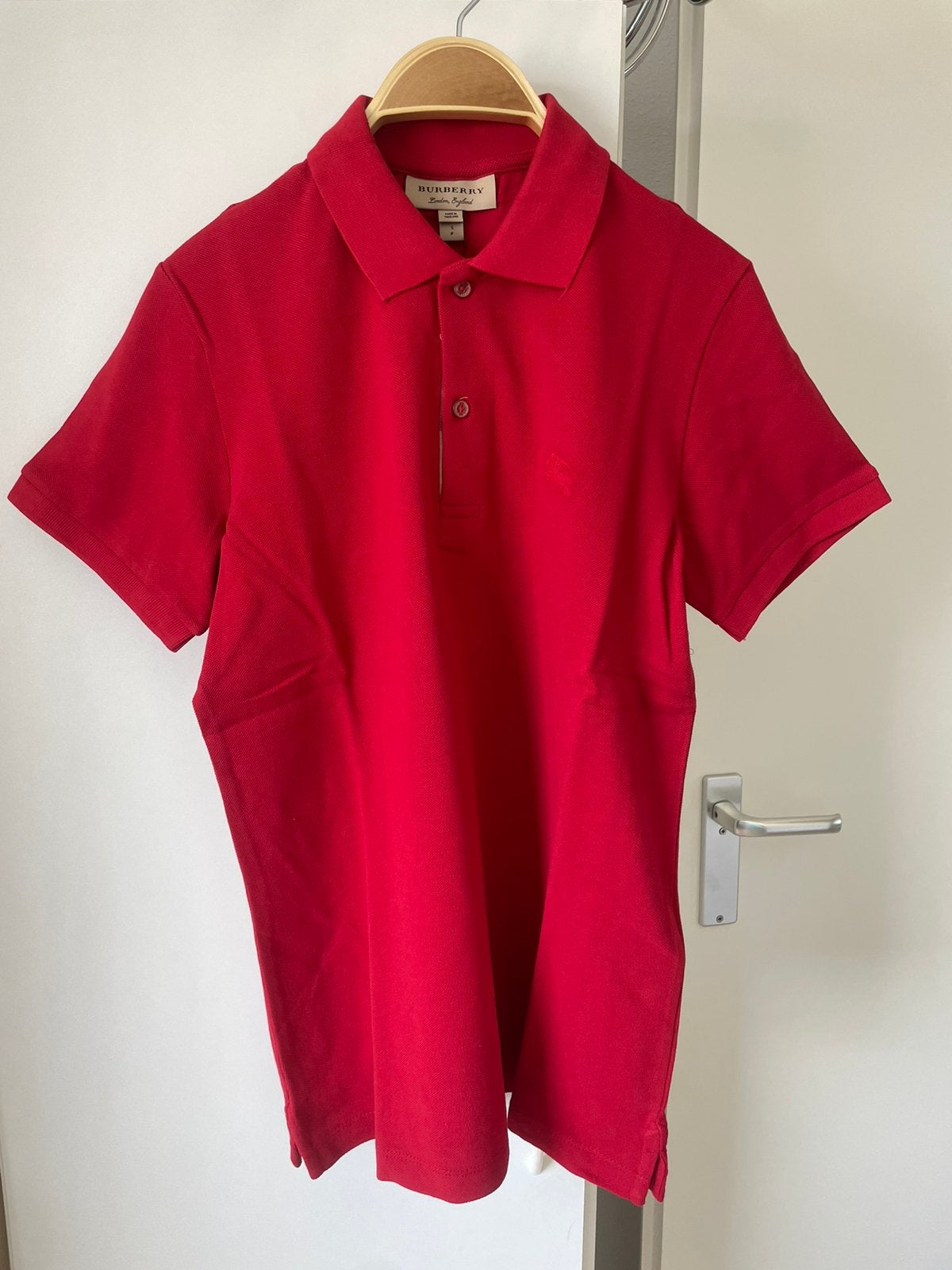 burberry england london polo nieuw, Ophalen of Verzenden, Nieuw, Maat 46 (S) of kleiner, Rood
