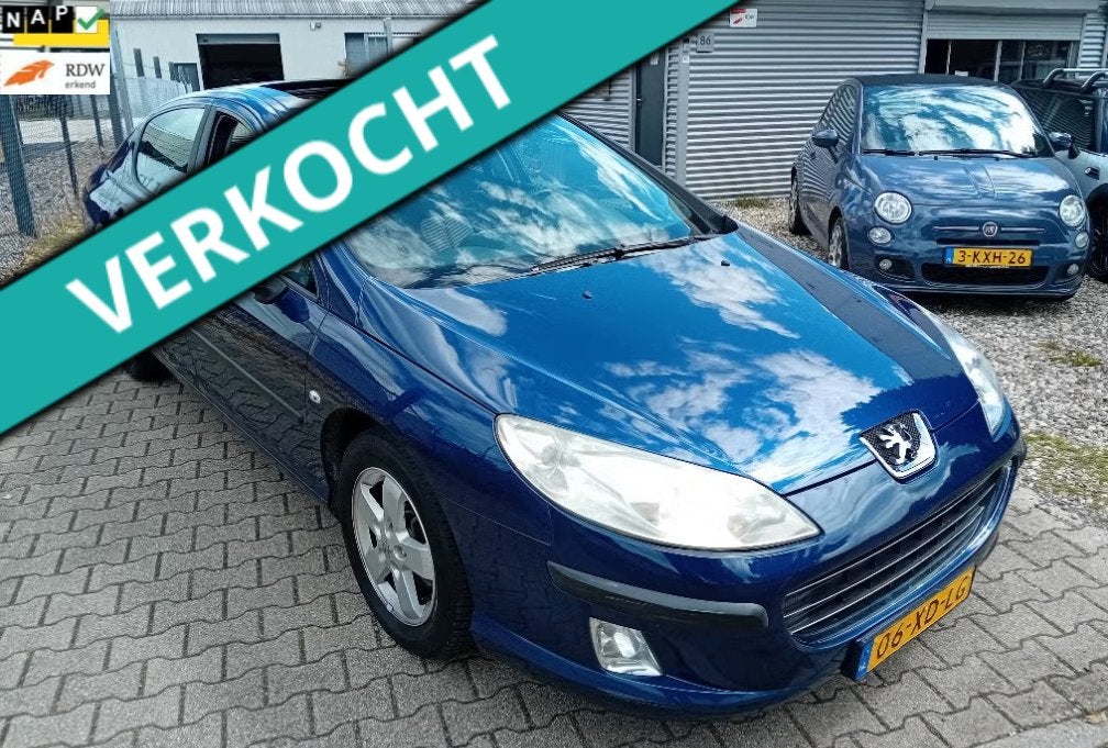 Peugeot 407 2.0 16V 103KW 2007 SUNROOF, TREKHAAK apk 03-2027, Voorwielaandrijving, 745 kg, Stof, 1800 kg