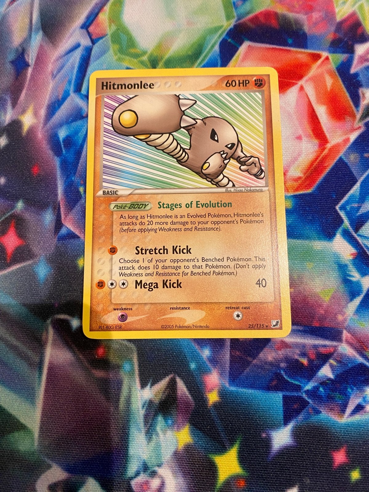 Hitmonlee Pokémon kaart - Near Mint conditie, Ophalen, Zo goed als nieuw, Losse kaart
