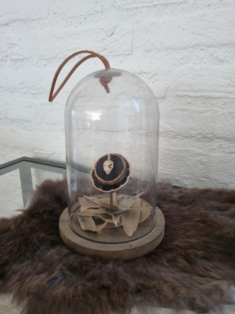 Decoratieve stolp met natuurlijke elementen, Ophalen of Verzenden