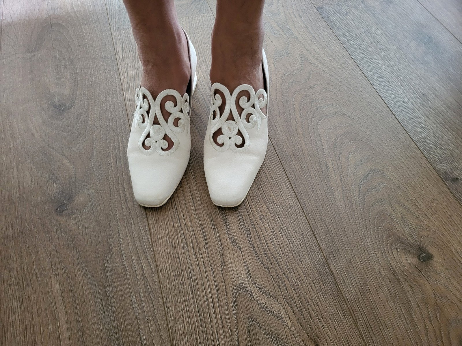 Elegante trouwschoenen mt 38,5 van Sophie Sposa by Francesc, Ophalen of Verzenden, Zo goed als nieuw, Wit