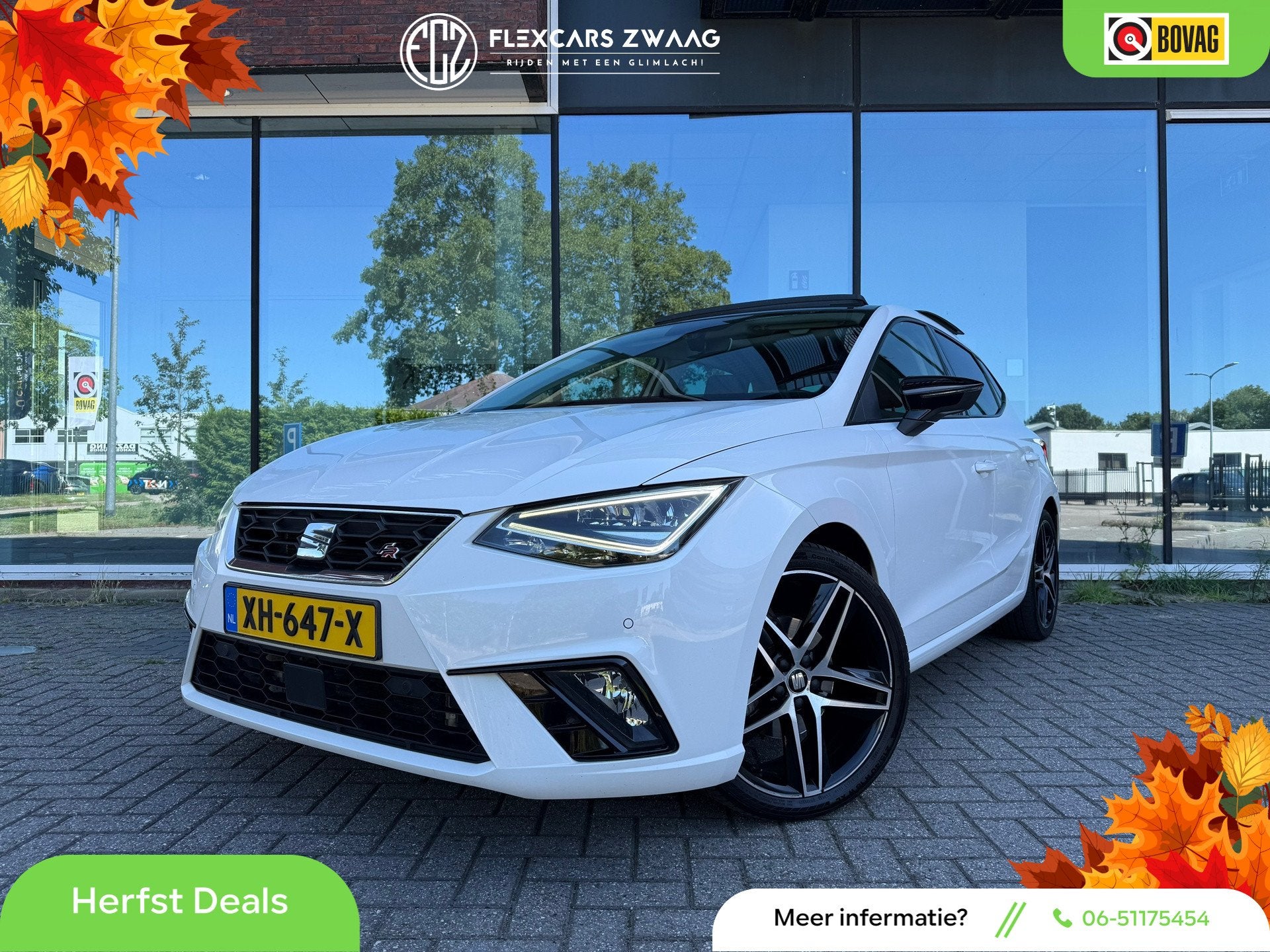Seat Ibiza 1.0 TSI FR Business Intense - Automaat - Pano/Sch, Auto's, Dealer onderhouden, Gebruikt, 580 kg, 1072 kg