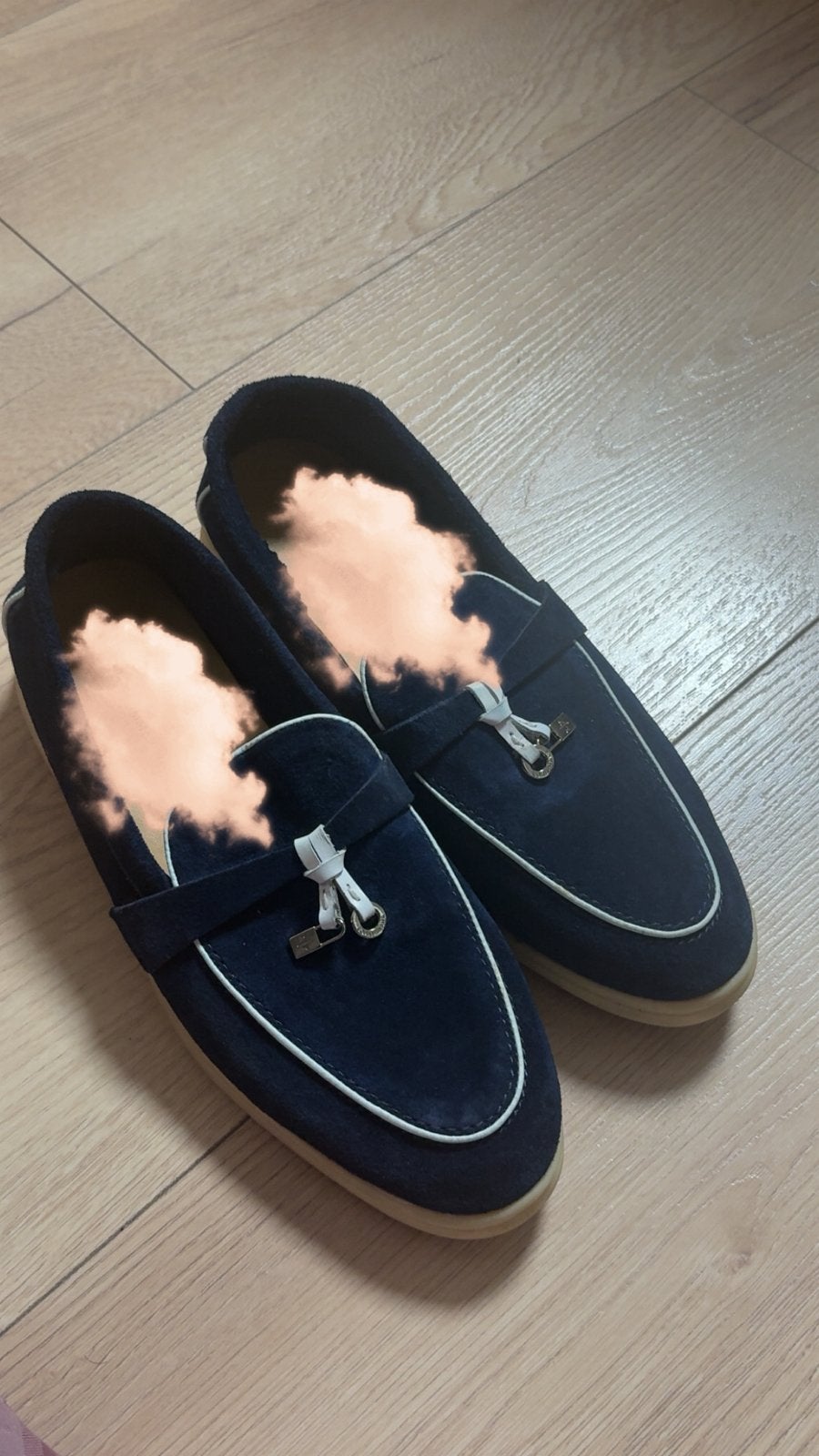 Loafers, Instappers, Gedragen, Verzenden, Blauw