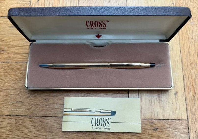 Cross Classic Century balpen verguldden 10 kt rolled gold, Verzenden, Zo goed als nieuw