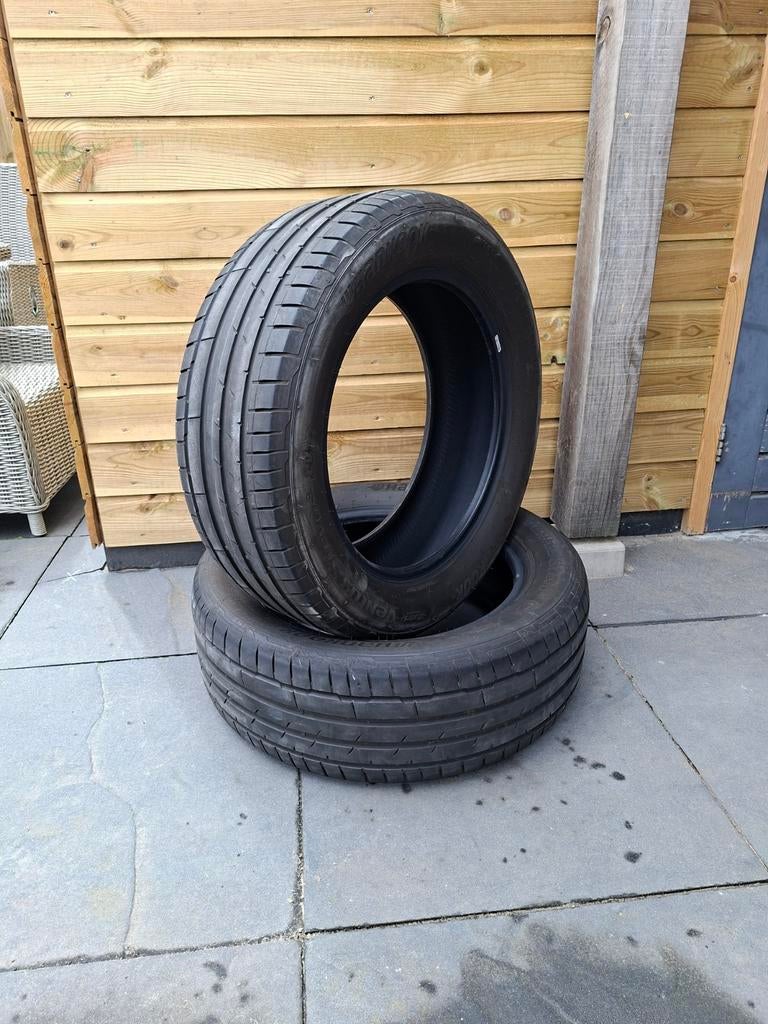 4x 235 55 18 Hankook 6mm Zomerbanden, Auto-onderdelen, Banden en Velgen, Ophalen, 18 inch, 235 mm, Band(en)