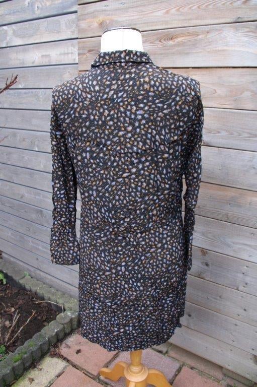 Jurk zwart/ blauw/ roest Ese O Ese mt L Vaste prijs, Ese o Ese, Maat 42/44 (L), Zo goed als nieuw, Knielengte