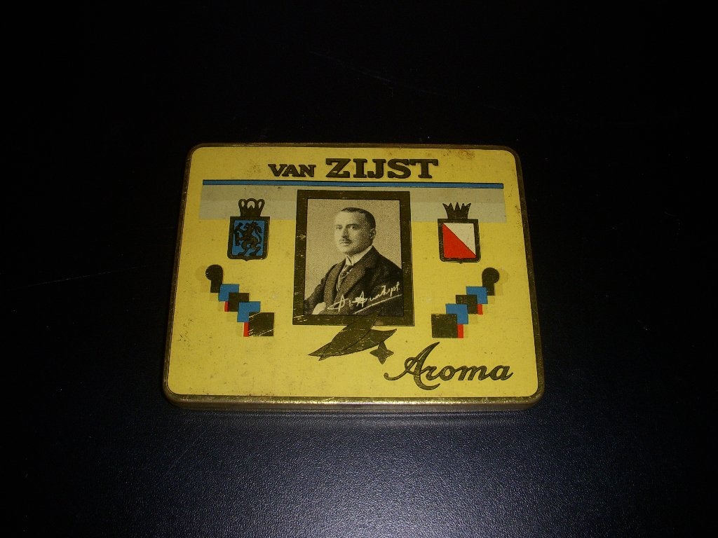 OUD blikje Van Zijst Sigaren, Ophalen of Verzenden, Gebruikt, Tabaksdoos of Verpakking