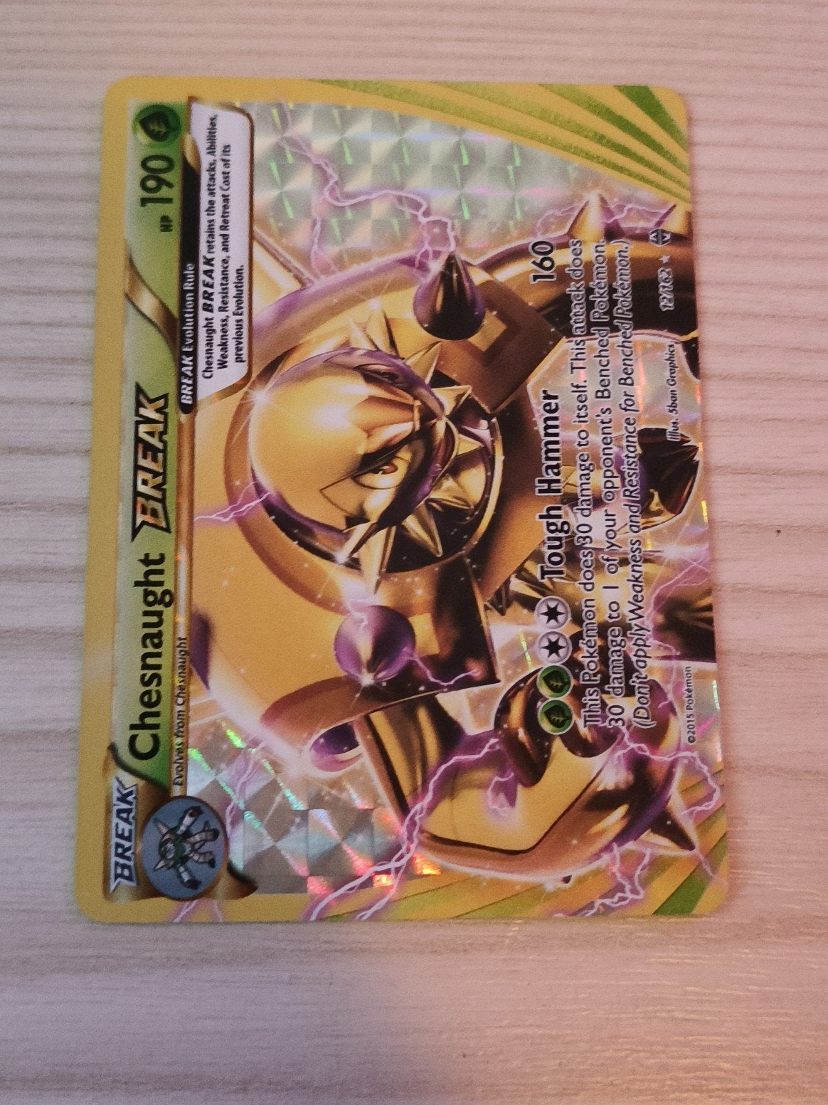 Chesnaught break 012/162 breakthrough, Ophalen of Verzenden, Zo goed als nieuw, Losse kaart, Foil
