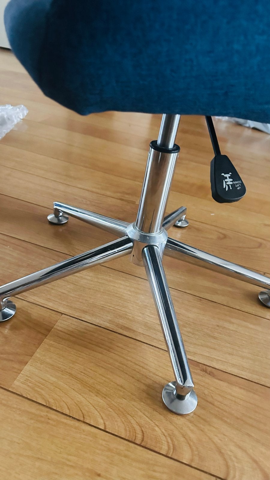 Used Swivel Dining Chairs – Set of 5, Huis en Inrichting, Stoelen, Ophalen, Gebruikt, Blauw, Eén