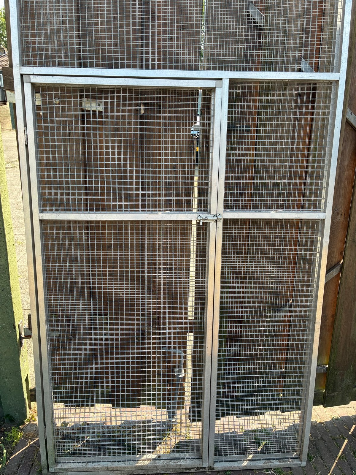 Aluminium gaashekwerk  af tehalen in Beuningen, Ophalen, Met poort, Gebruikt, Aluminium