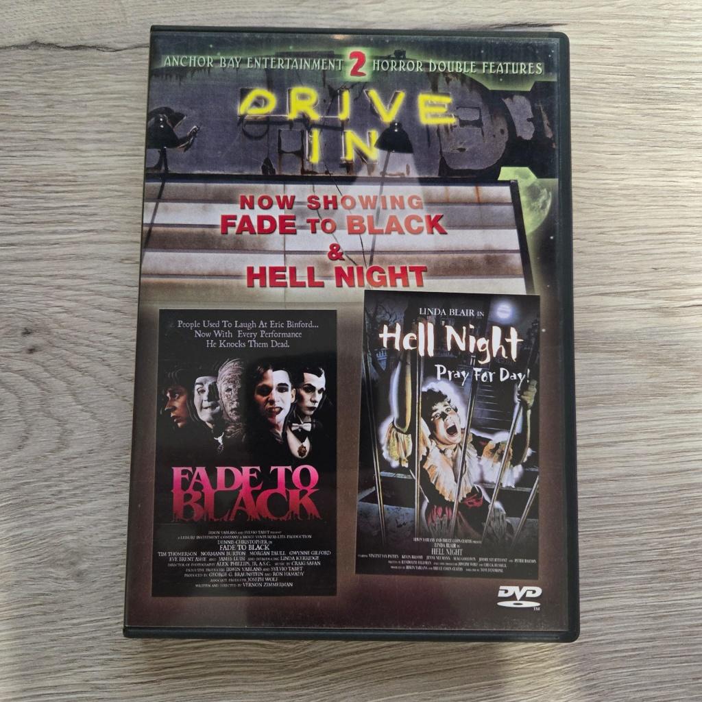 Fade to Black & Hell Night (Anchor Bay) Drive In, Alle leeftijden, Ophalen of Verzenden, Zo goed als nieuw, Slasher
