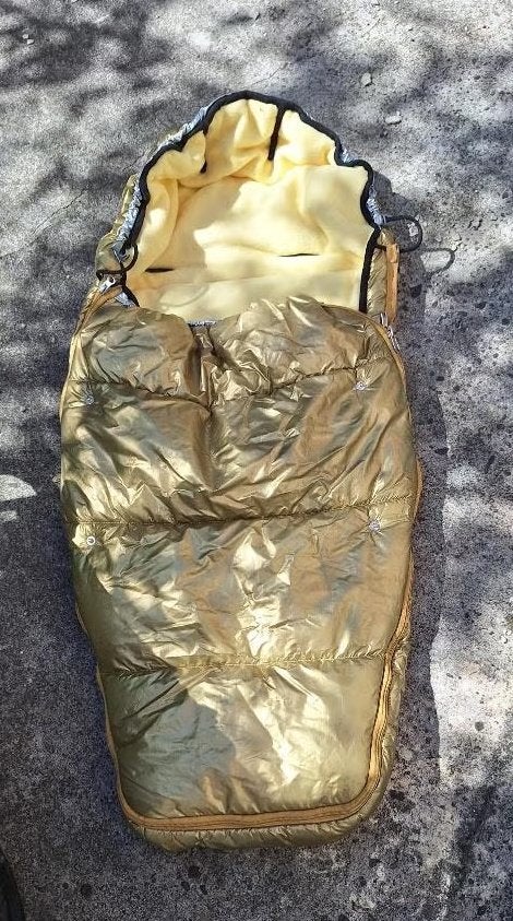 Gouden slaapzak bij kinderwagen / babyslaapzak, Ophalen, Gebruikt, Overige merken