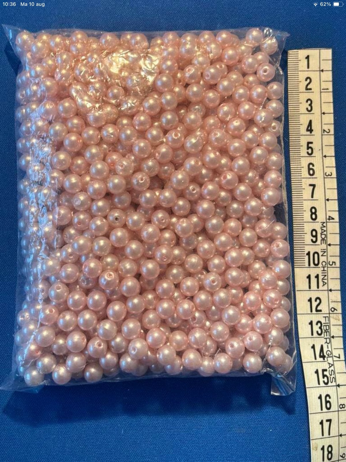 Roze parel kralen - Diverse maten - Knutselen/Sieraden, Ophalen of Verzenden, Nieuw, Kraal