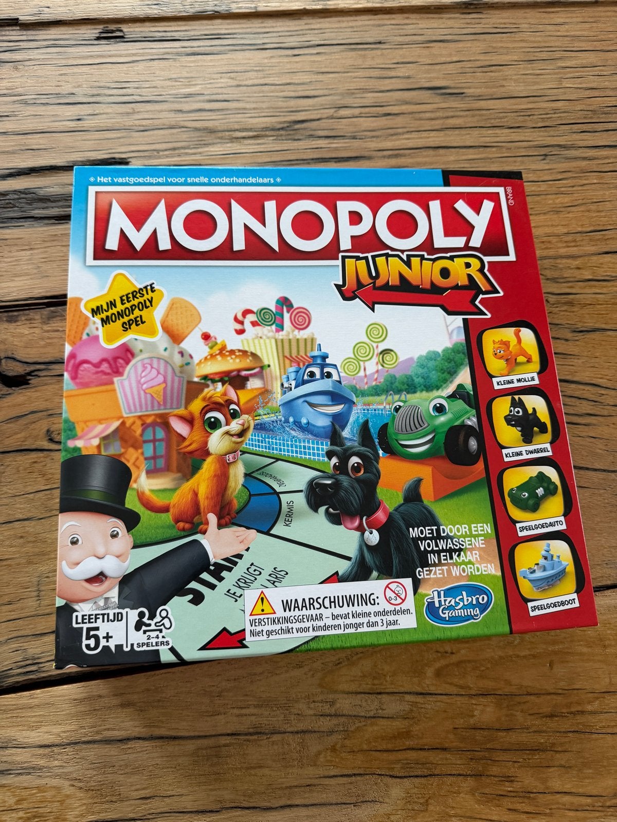 Monopoly Junior - Mijn Eerste Monopoly Spel, Hobby en Vrije tijd, Gezelschapsspellen | Bordspellen, Drie of vier spelers, Ophalen of Verzenden
