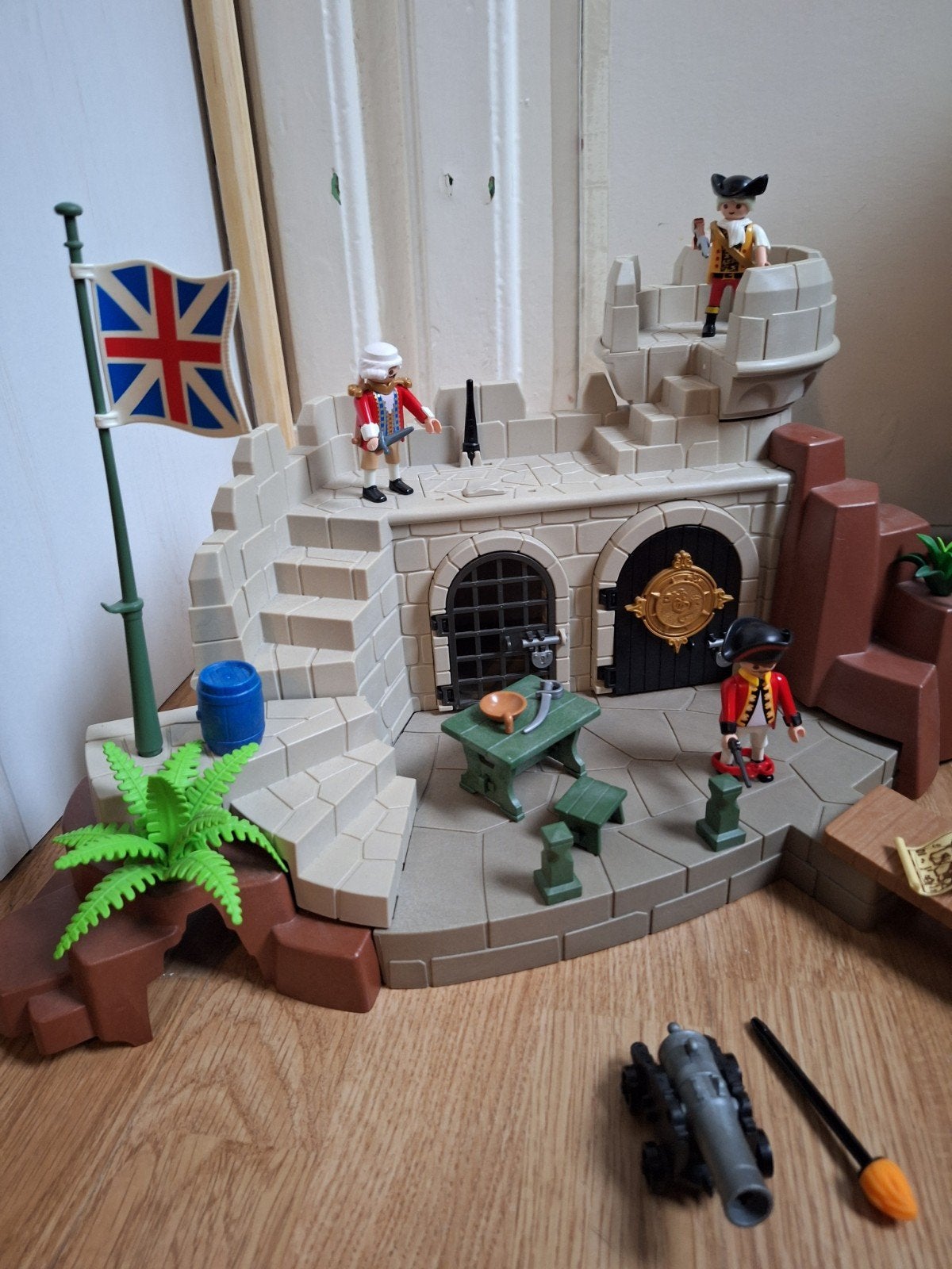 In doos Playmobil set 5139 Britse soldatenvesting grote set,, Complete set, Zo goed als nieuw, Kasteel/Fort, Historisch
