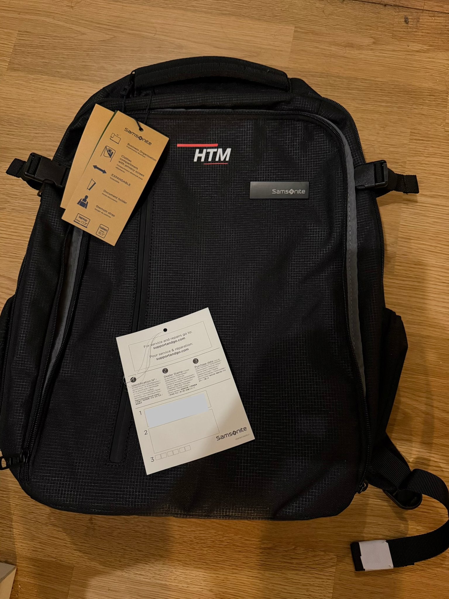 Nieuwe HTM rugtas Samsonite, 25 tot 40 cm, Nieuw, Ophalen of Verzenden, Waterdicht