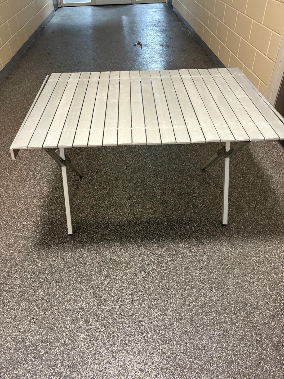 Opvouwbare campingtafel, Caravans en Kamperen, Kampeermeubelen, Ophalen, Gebruikt, Campingtafel