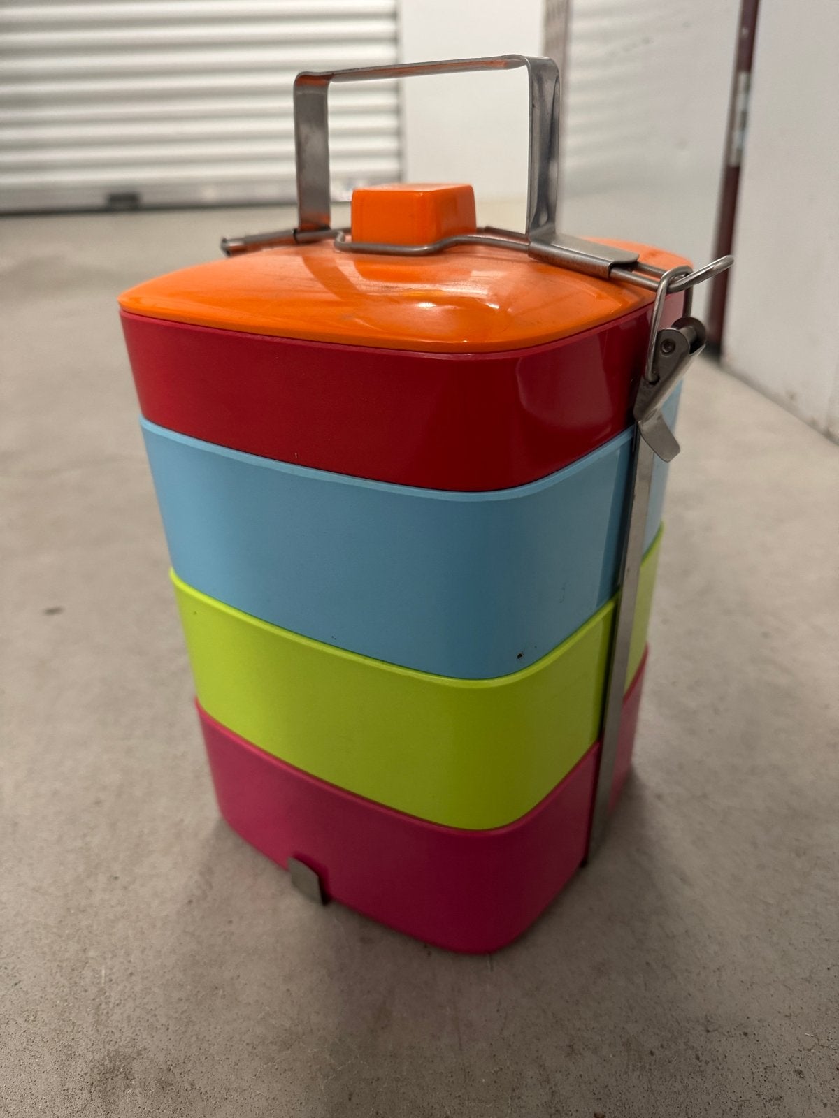 Goldfish Brand Bento Box Kleurrijke Lunchbox Vintage design, Kunststof, Ophalen of Verzenden, Zo goed als nieuw, Overige merken