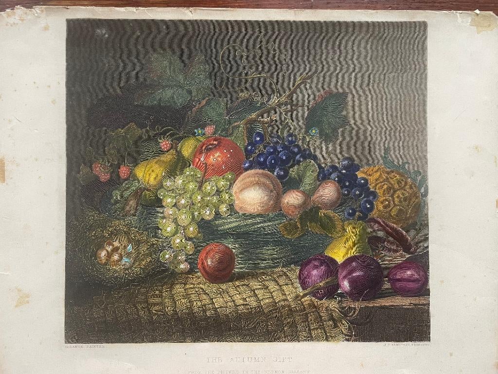 J.C. Armytage The Autumn Gift 1860, Antiek en Kunst, 1800 - 1899, Ophalen of Verzenden, Flora en Fauna, 24 cm