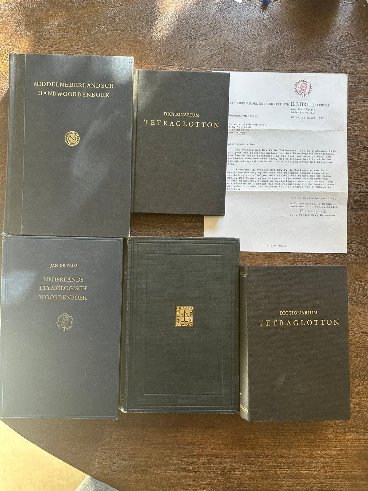 5 middel-Nederlandsche spraakkunst, woordenboek etc, Antiek en Kunst, Ophalen of Verzenden
