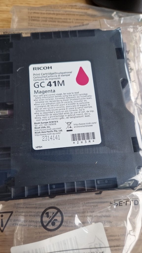 Inktpratronen Ricoh SG series, Computers en Software, Verzenden, Printer, Inkjetprinter, Nieuw