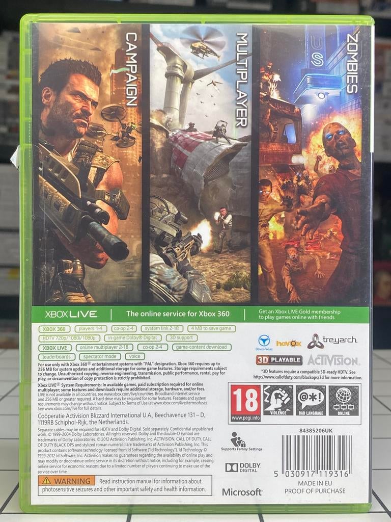 Call of Duty Black Ops II - Xbox 360 Game - Activision, Spelcomputers en Games, Games | Xbox 360, Avontuur en Actie, Vanaf 18 jaar