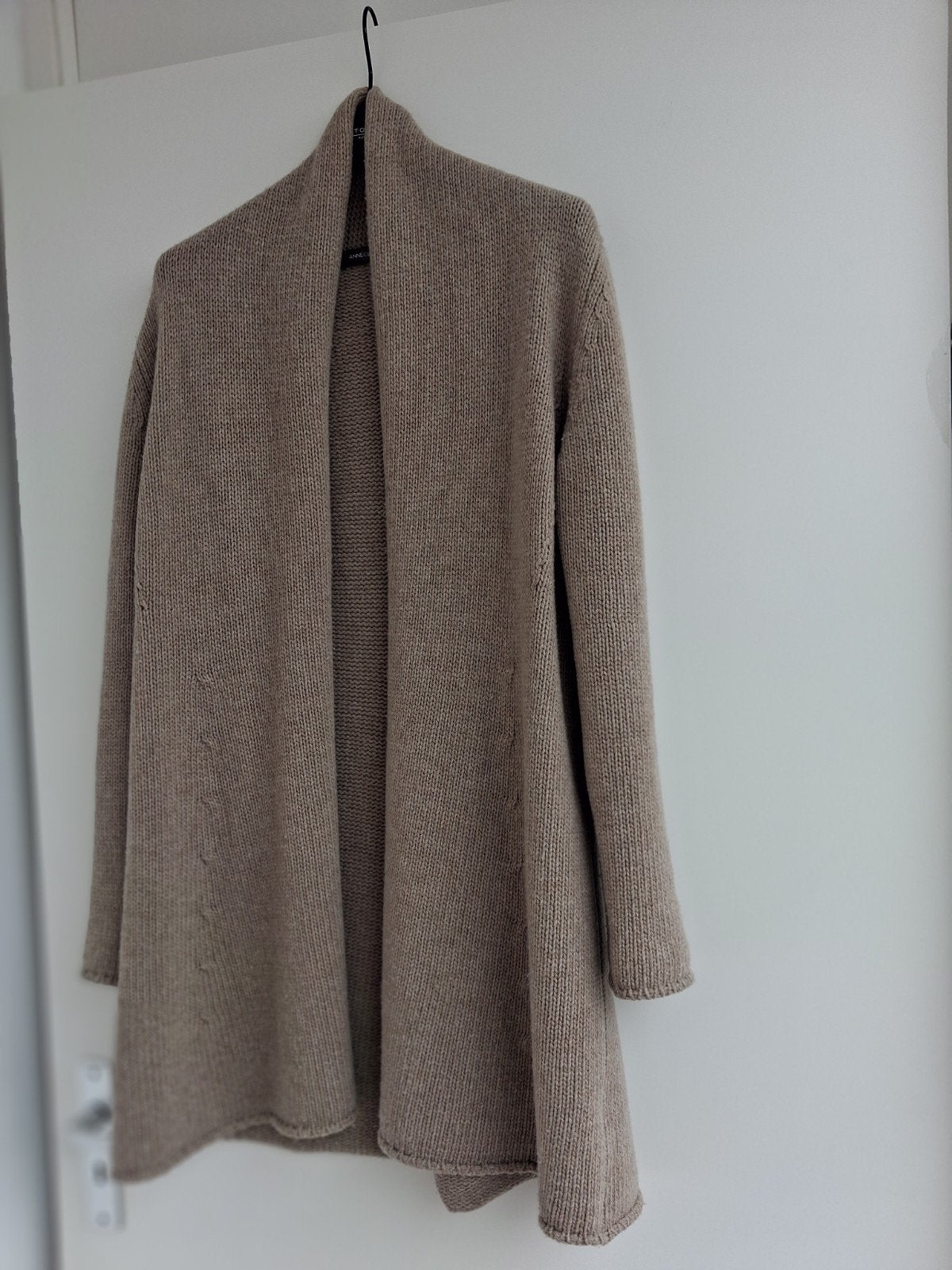Anneclaire 100% Baby Merino Wollen Vest - Beige, Kleding | Dames, Beige, Maat 42/44 (L), Ophalen of Verzenden, Zo goed als nieuw