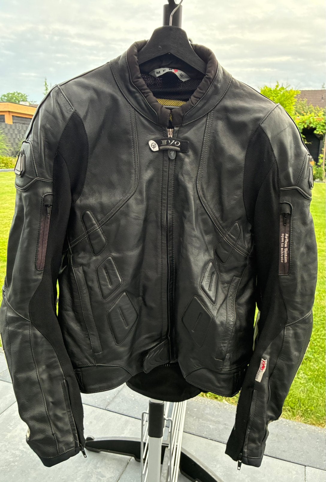 Leren motor pak Jas met broek maat 52, Ophalen of Verzenden, Tweedehands, Heren, Combipak