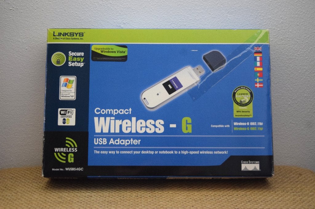 Compact Wireless-G USB Adapter, Computers en Software, Ophalen of Verzenden, Gebruikt, Extern, Compact