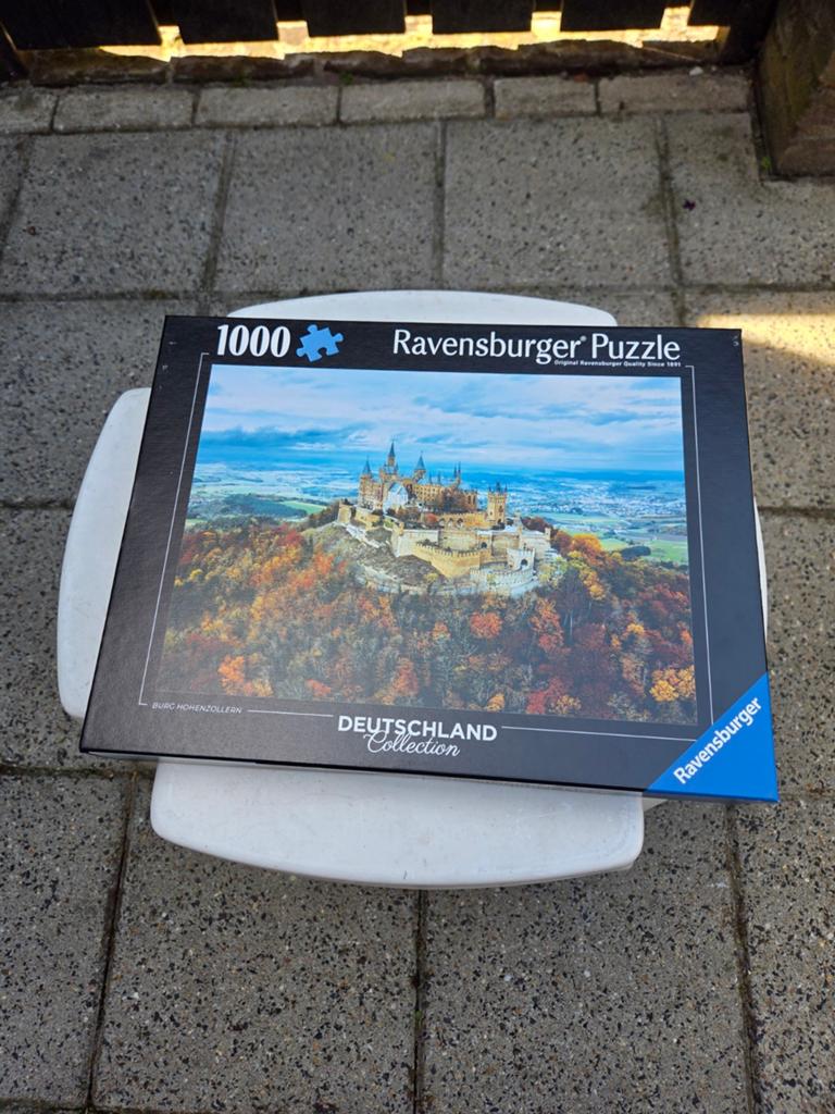 Ravensburger Legpuzzel 1000 stukjes Burg Hohenzollern, Ophalen, 500 t/m 1500 stukjes, Nieuw, Legpuzzel