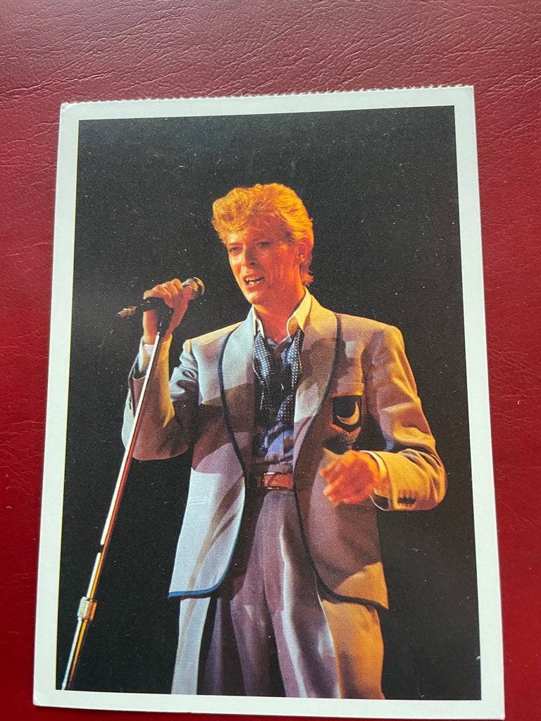 ansichtkaart / kaart van David Bowie., Verzamelen, Verzenden, 1980 tot heden, Sterren en Beroemdheden