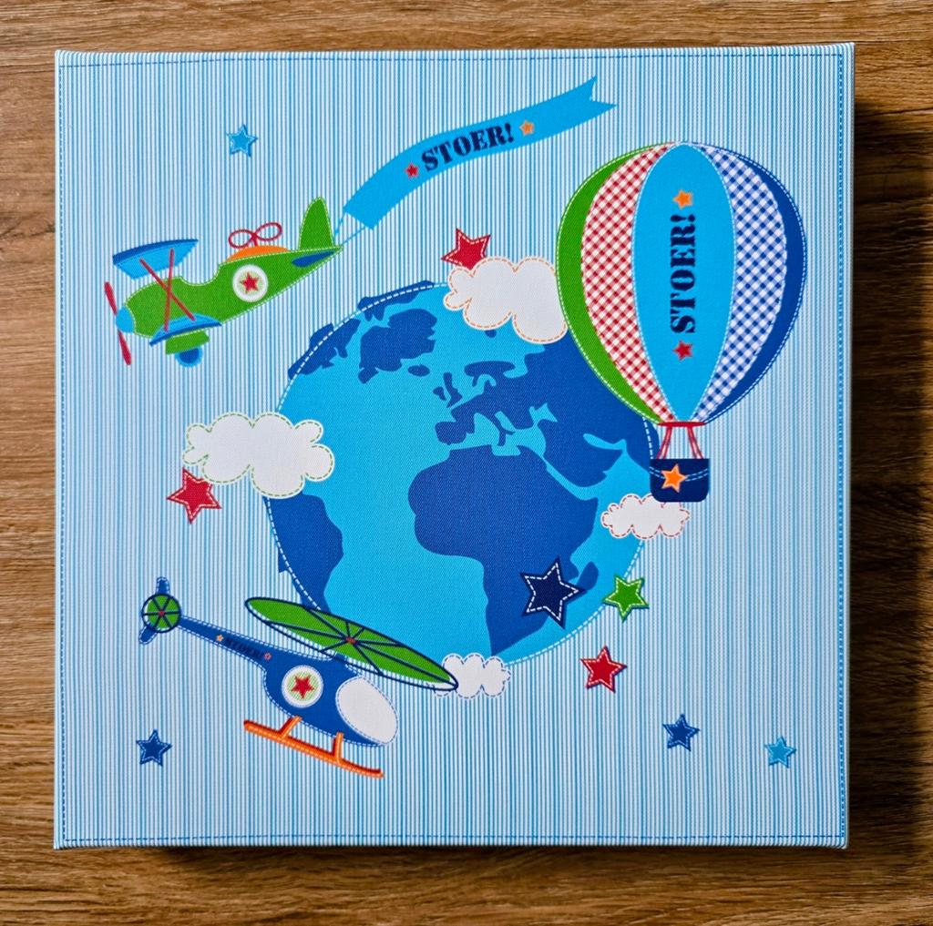 Lief! Lifestyle kussen 40x40 cm - Stoer! Canvas 30x30, Ophalen of Verzenden, Zo goed als nieuw, Blauw, Vierkant