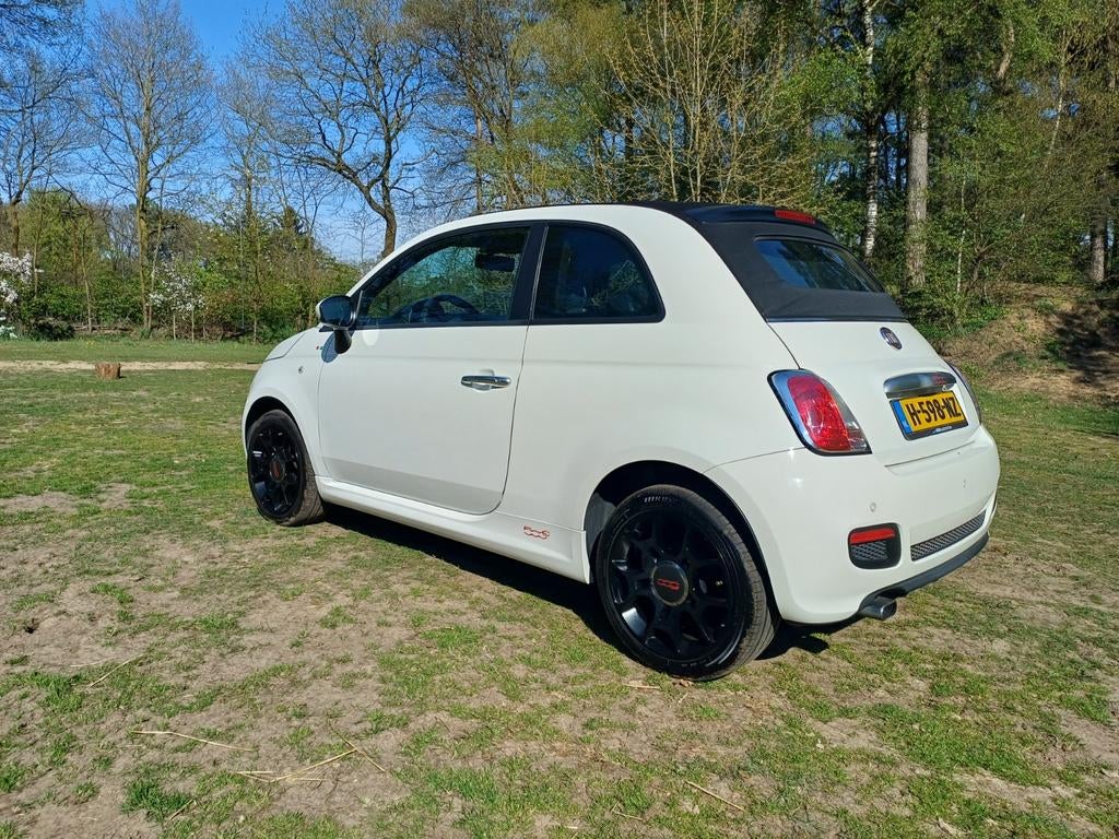 Fiat 500 C 1.2 , nieuwe distributie , super mooi, Voorwielaandrijving, 4 cilinders, Wit, Handgeschakeld