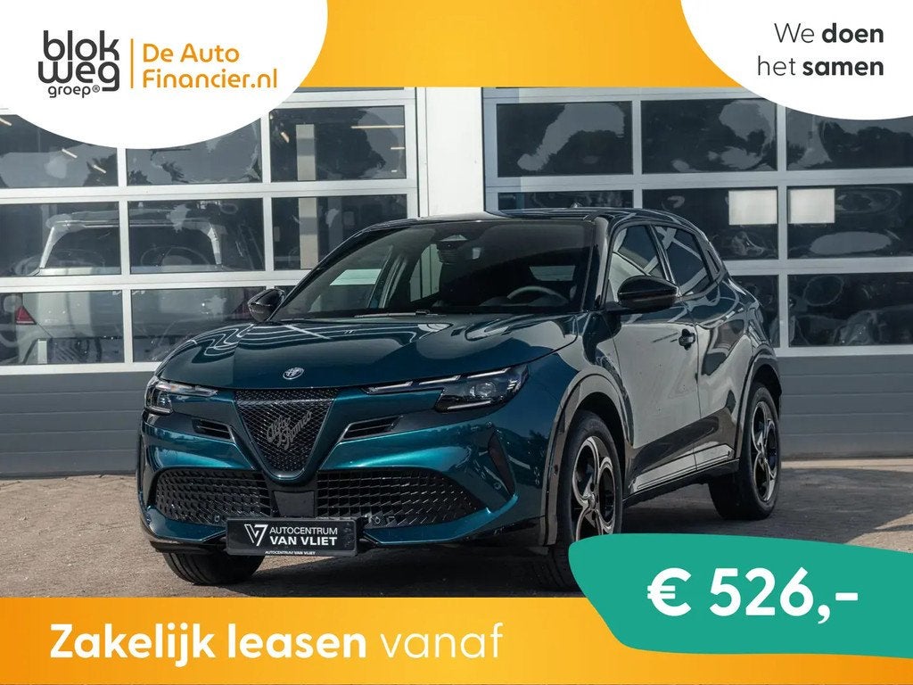 Alfa Romeo Junior Elettrica Ti 54 kWh € 42.592,00, Automaat, Blauw, Leder en Stof, Nieuw