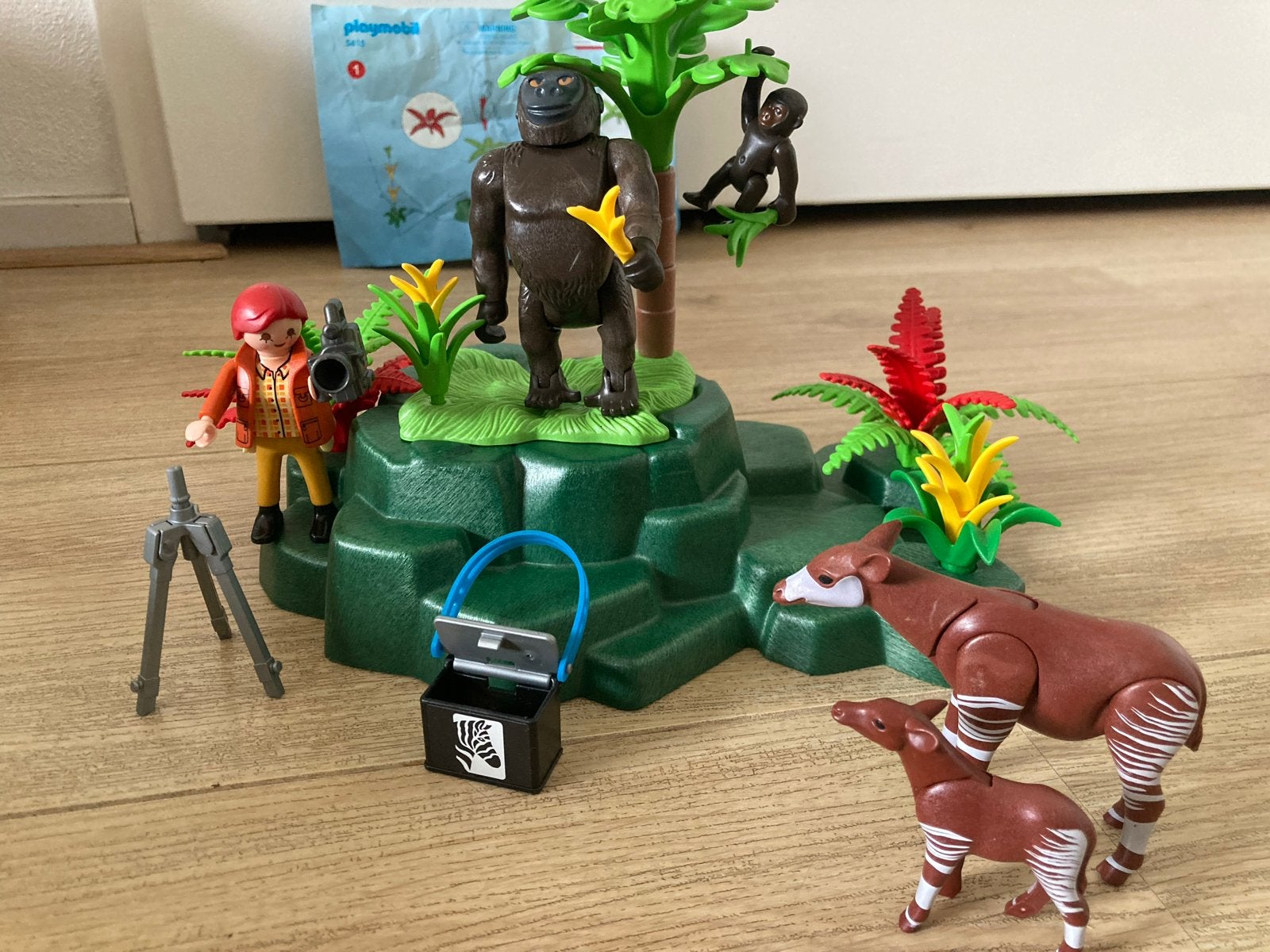 Playmobil Wild Life Set met Okapi's, Gorilla en Verkenner, Kinderen en Baby's, Speelgoed | Playmobil, Gebruikt, Complete set, Figuren