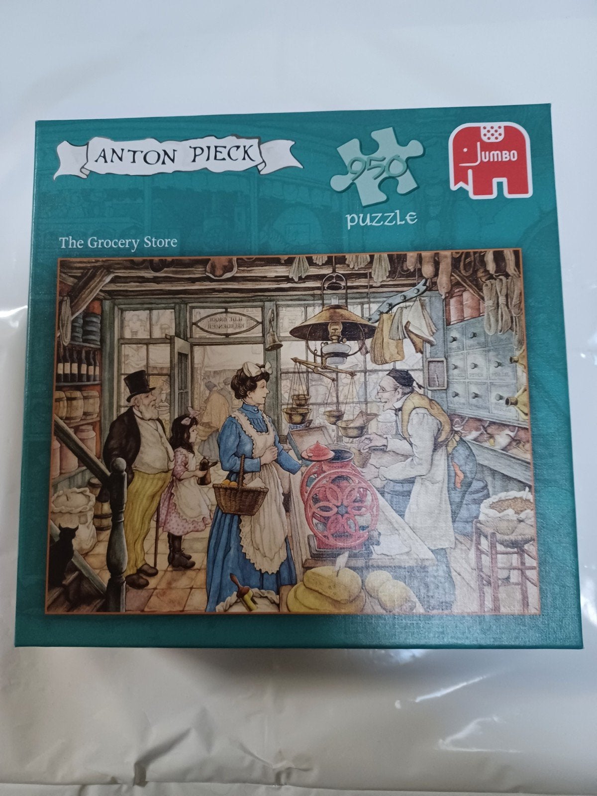 81660 Anton Pieck puzzel the grocery store, Ophalen of Verzenden, 500 t/m 1500 stukjes, Zo goed als nieuw, Legpuzzel