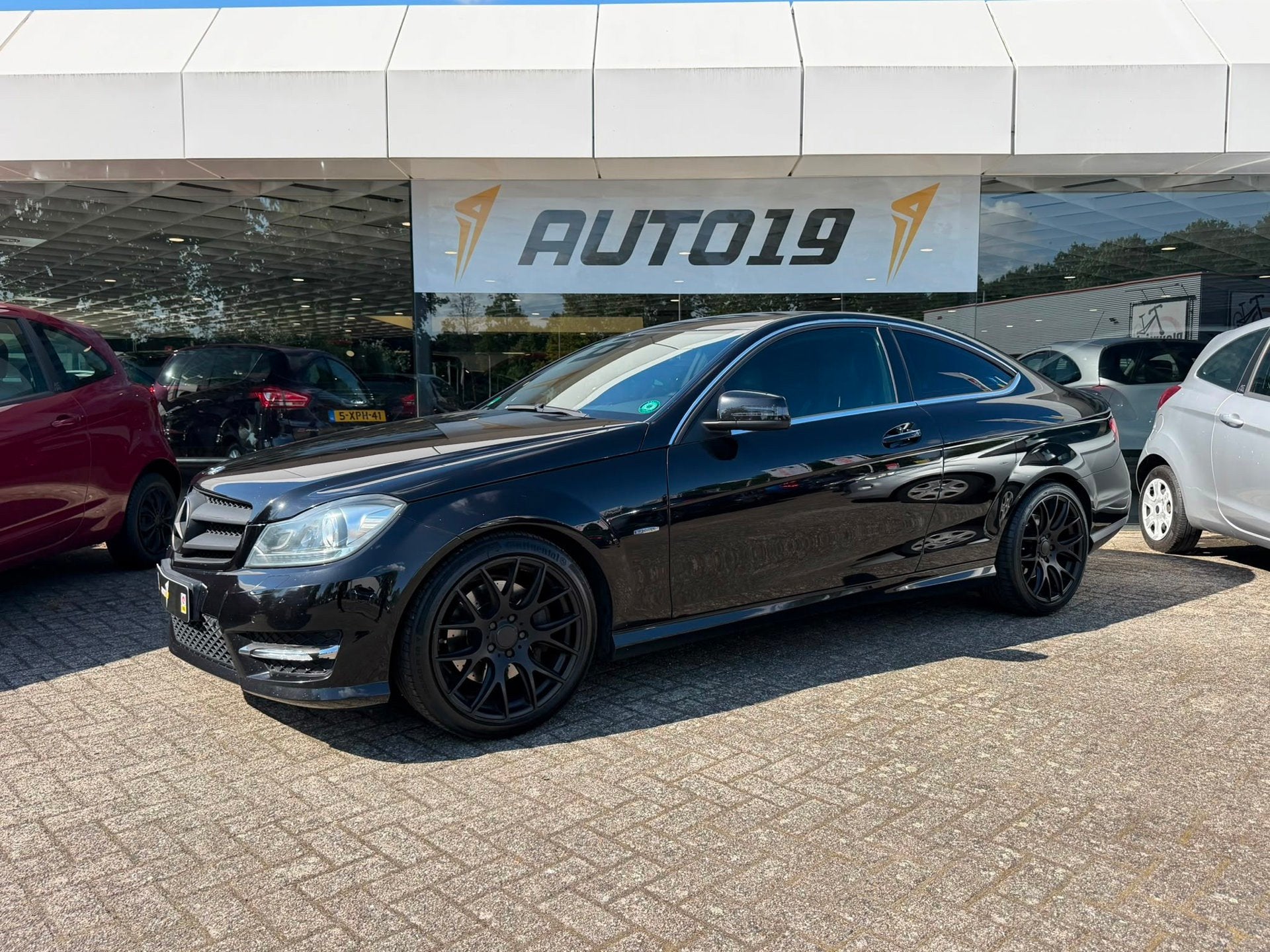 Mercedes-Benz C-klasse Coupé 350 BlueEFFICIENCY AMG Line, Automaat, Achterwielaandrijving, 4 stoelen, Leder en Stof