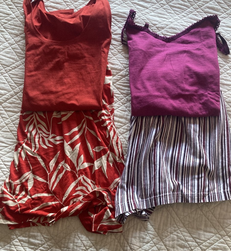 zomersetjes dames maat L, Kleding | Dames, Ophalen of Verzenden, Gedragen, Maat 38/40 (M), Boven de knie