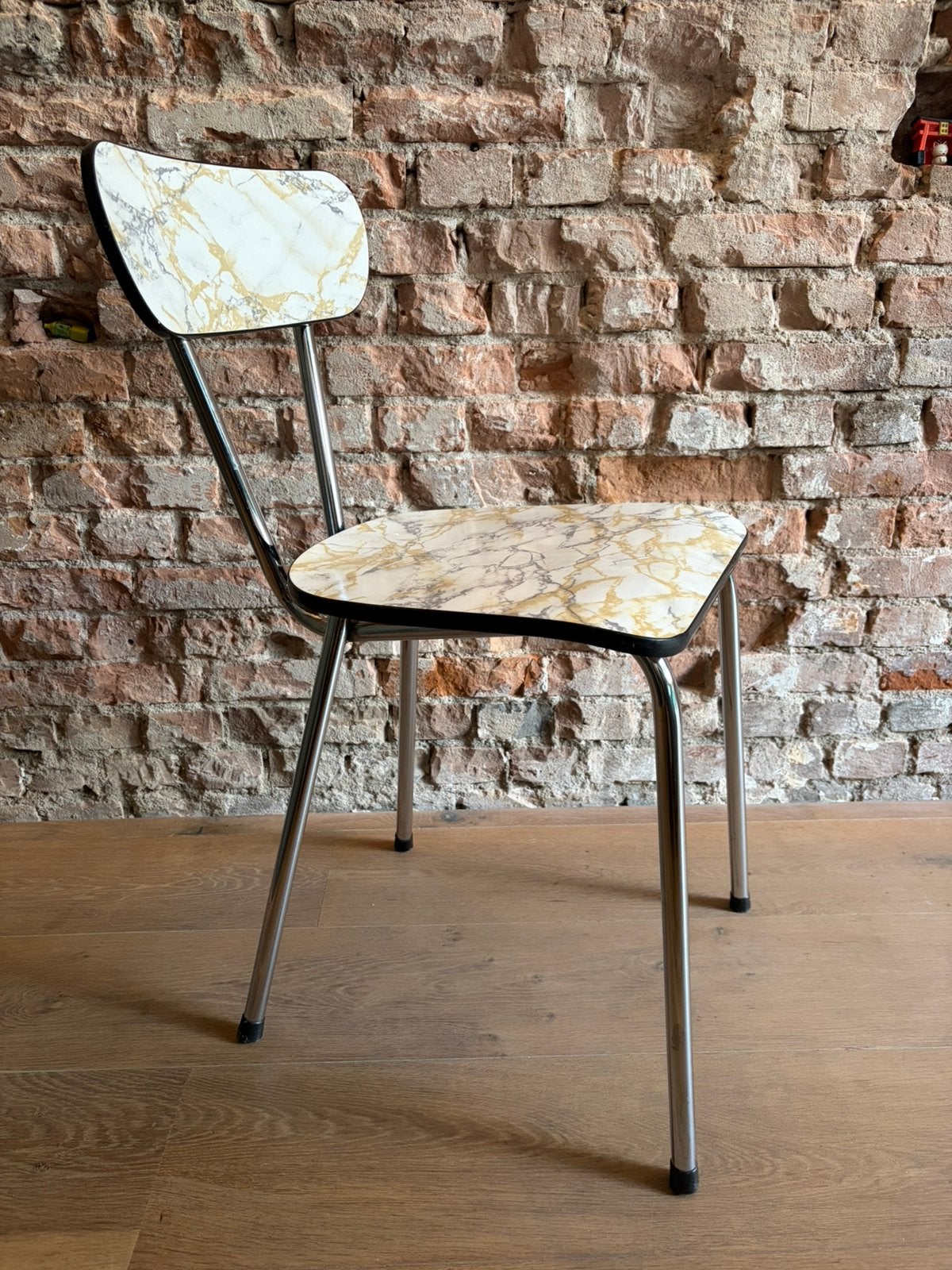Vintage formica stoeltje, Huis en Inrichting, Stoelen, Ophalen, Eén