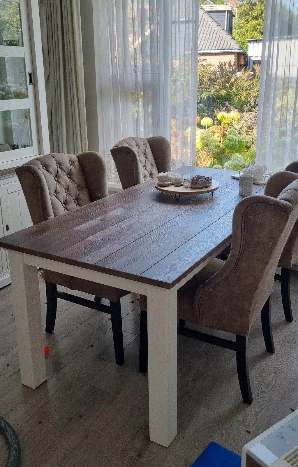 Gehele woonkamer set + bank en 4 stoelen!, Huis en Inrichting, Tafels | Salontafels, Ophalen, 50 – 75, Gebruikt, Landelijke stijl
