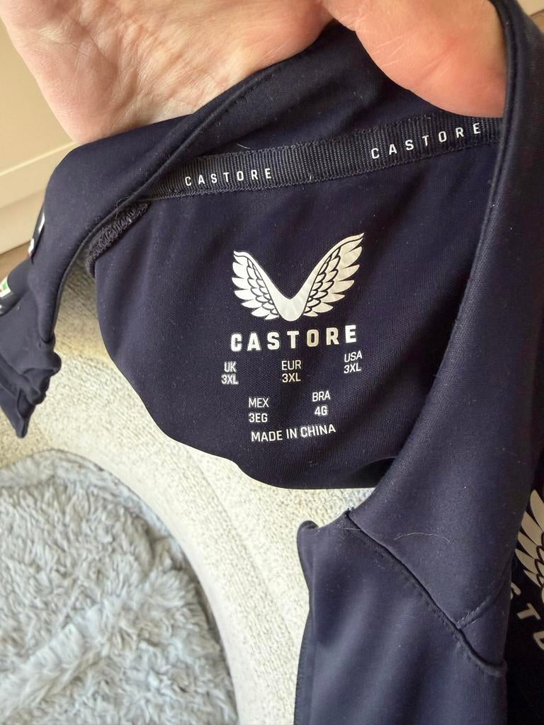 Max Verstappen Red Bull Racing heren jas - Castore, Ophalen of Verzenden, Zo goed als nieuw, Overige maten, Blauw