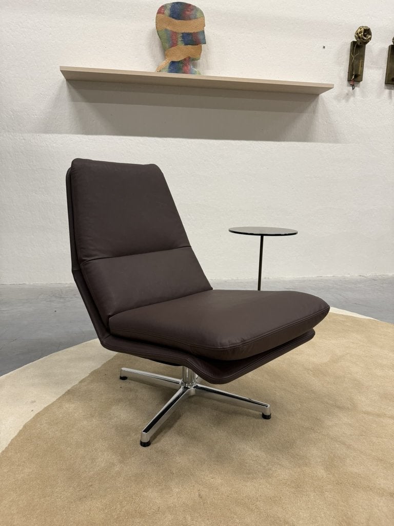 Nieuw Gelderland 400 Draai fauteuil bruin leer design stoel, Nieuw, Ophalen of Verzenden, Info@gelderlanddesign.com, Gelderland