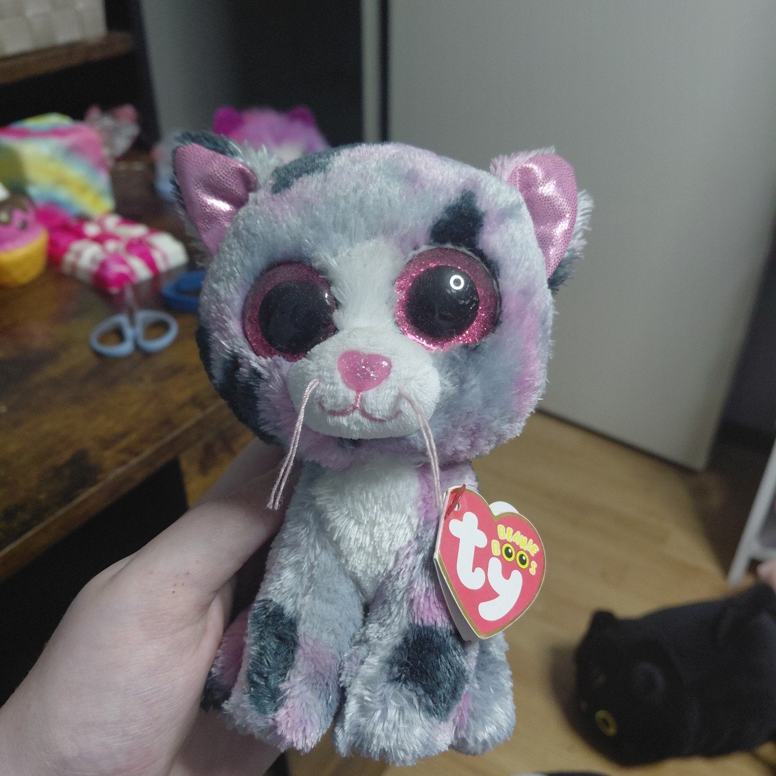 TY Beanie Boos Lindi the Cat knuffel, Overige karakters, Nieuw, Ophalen of Verzenden, Met label